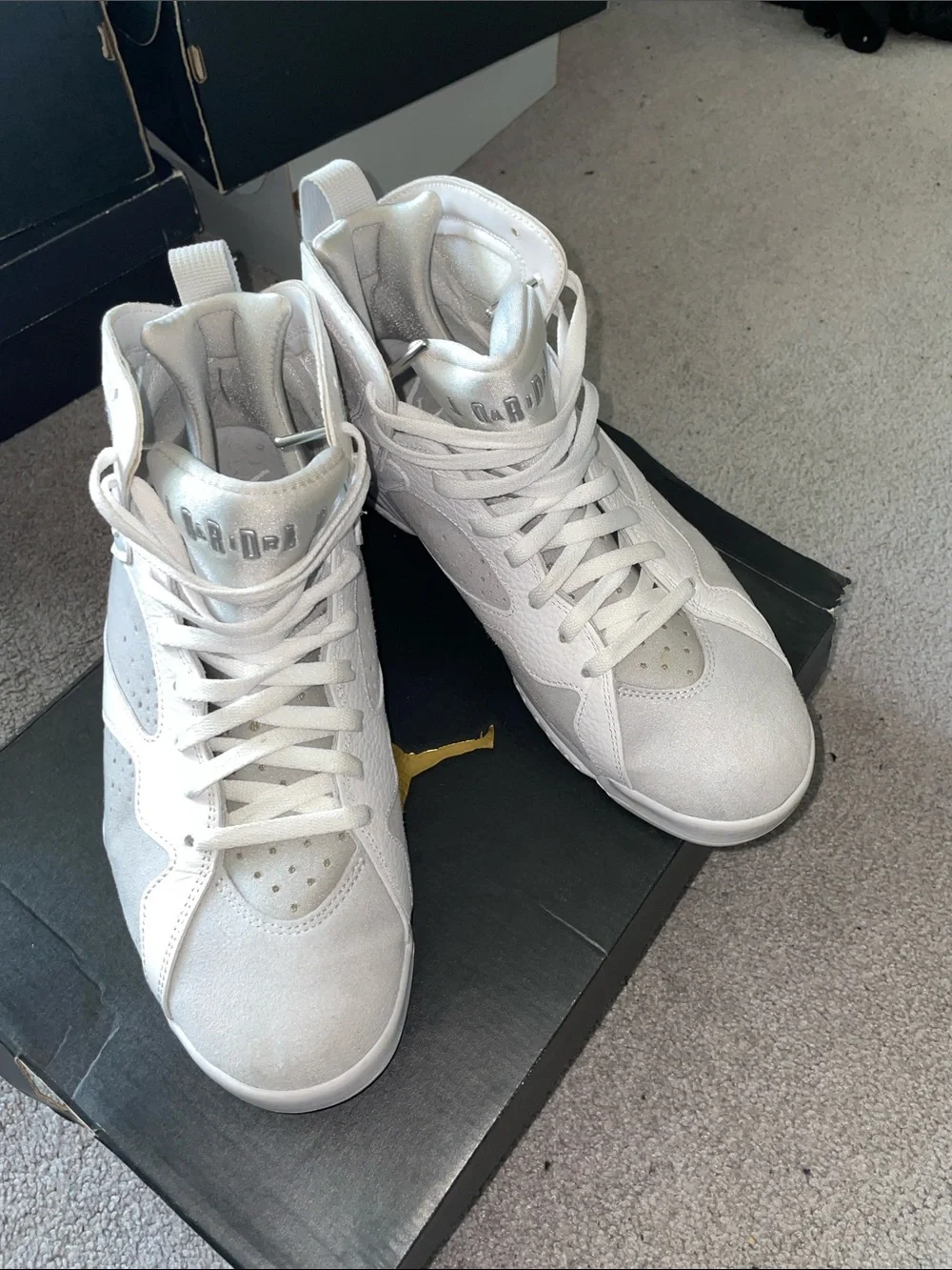 Jordan Men's All-White High-Top Basketball Sneakers